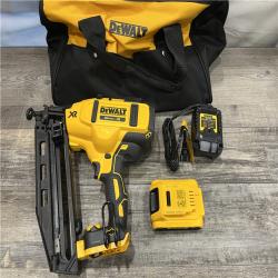 AS-IS DEWALT 20V MAX XR 16-Gauge Electric Cordless Angled Finishing Nailer Kit
