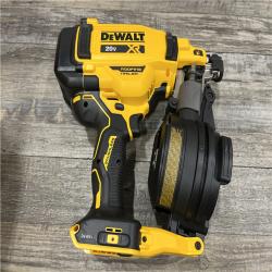AS-IS DEWALT 20V MAX Lithium-Ion 15-Degree Electric Cordless Roofing Nailer Kit
