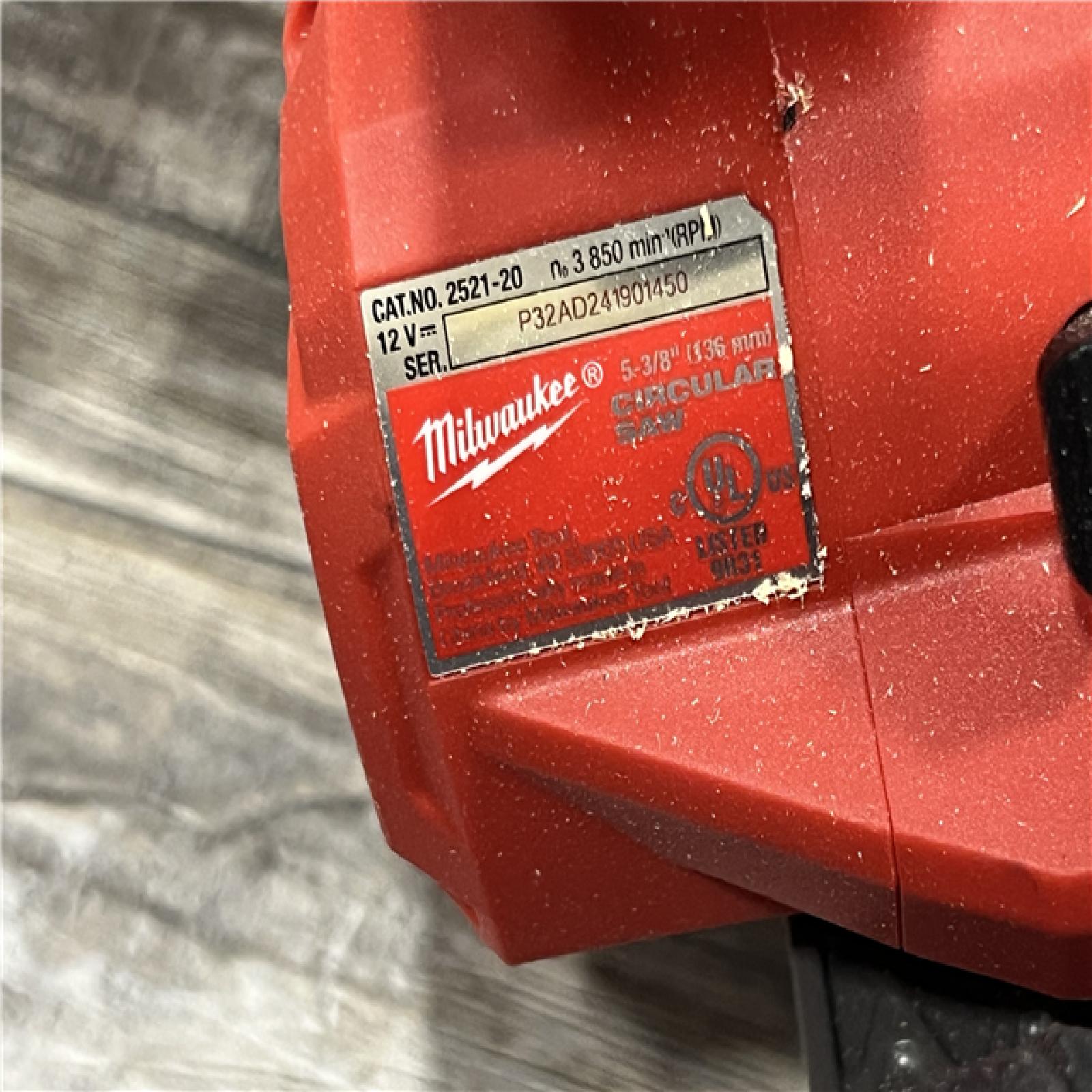 AS-IS MILWAUKEE M12 FUEL 12V Lithium-Ion Brushless 5-3/8 in. Cordless Circular Saw (Tool-Only)