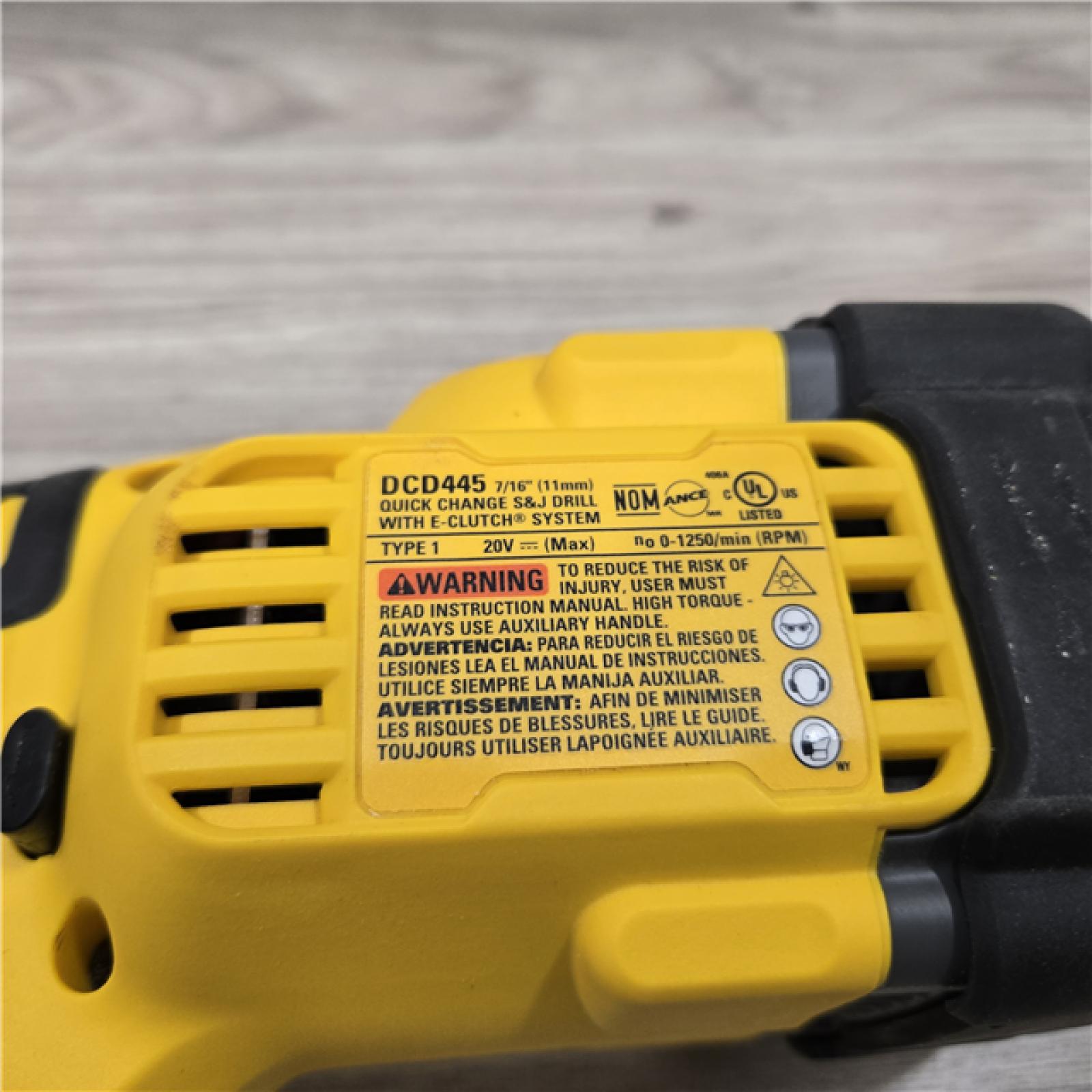 AS-IS DeWalt DCD445B 20V Cordless 7/16 Quick Change Stud & Joist Drill (Tool Only)