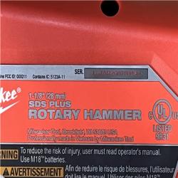 Houston Location AS-IS Milwaukee FUEL 18V Lithium-Ion Brushless Cordless SDS-Plus 1-1/8 in. Rotary Hammer Drill (Tool-Only)