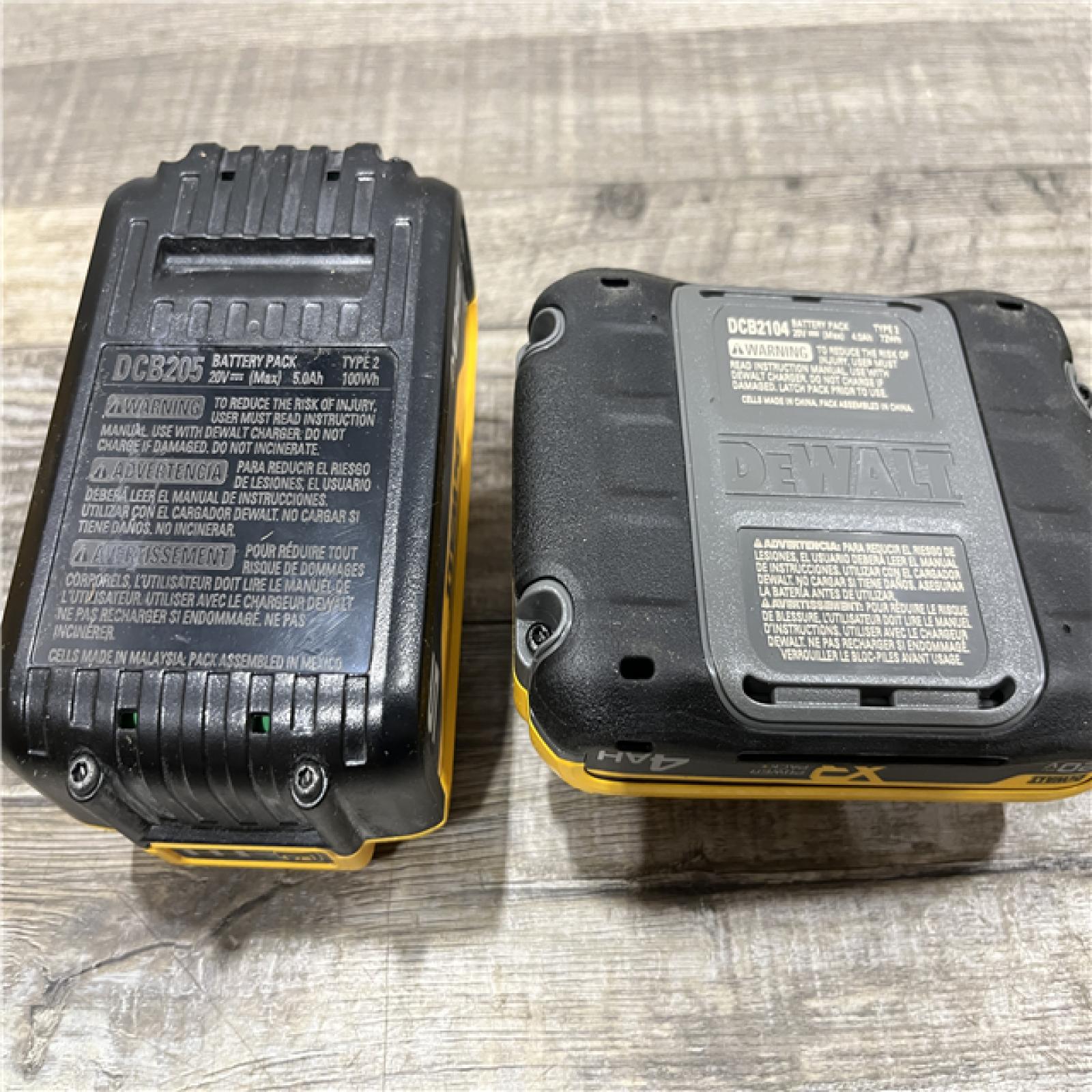 AS-IS DEWALT 20V MAX Lithium-Ion Starter Kit with 4.0 Ah and 5.0 Ah Batteries and Charger
