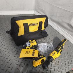 HOUSTON Location-AS-IS-DEWALT 20V MAX Lithium-Ion Cordless Combo (2-Tool) with 1.7 Ah Battery and Charger NEW!
