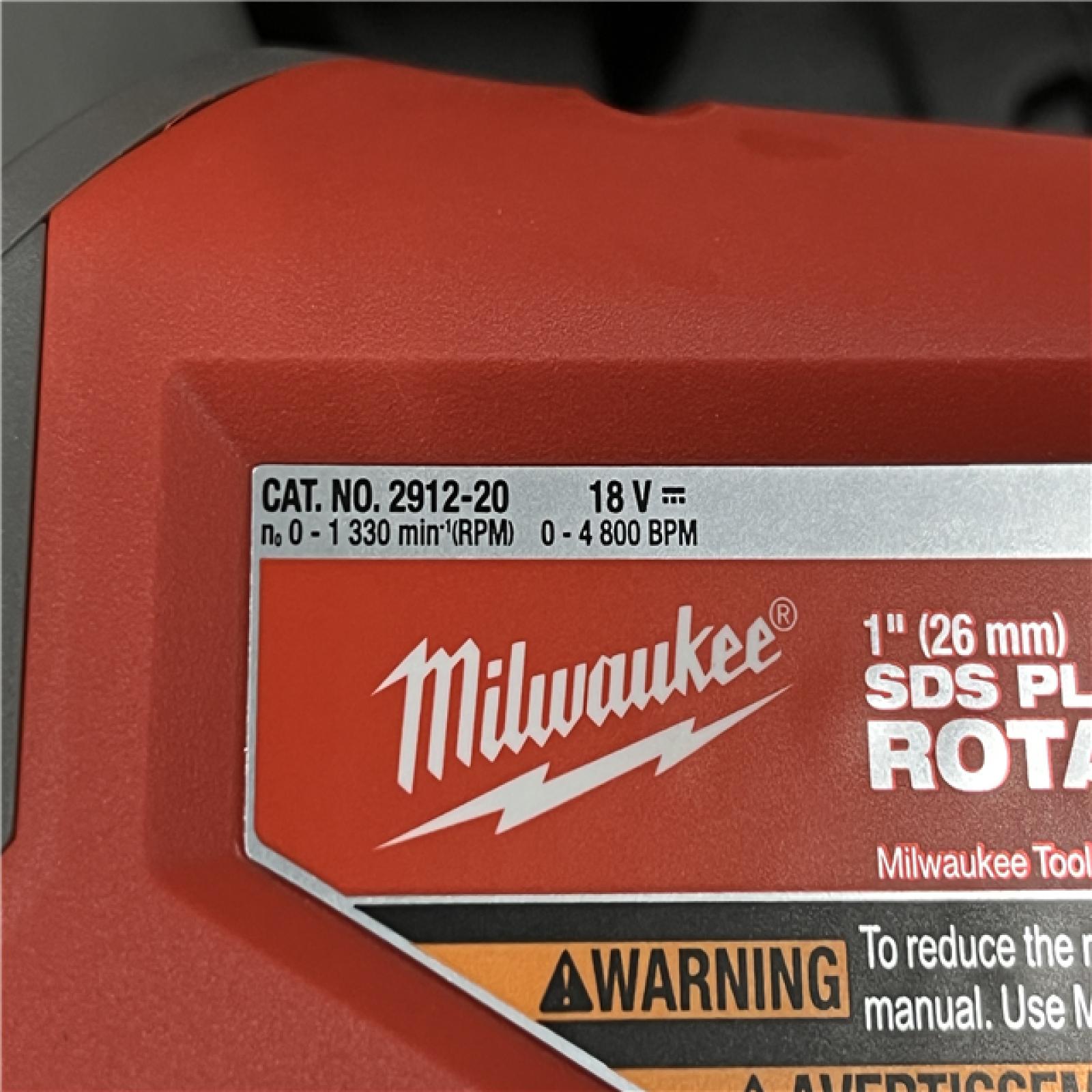 AS-IS Milwaukee FUEL 18V Lithium-Ion Brushless 1 in. Cordless SDS-Plus Rotary Hammer Kit