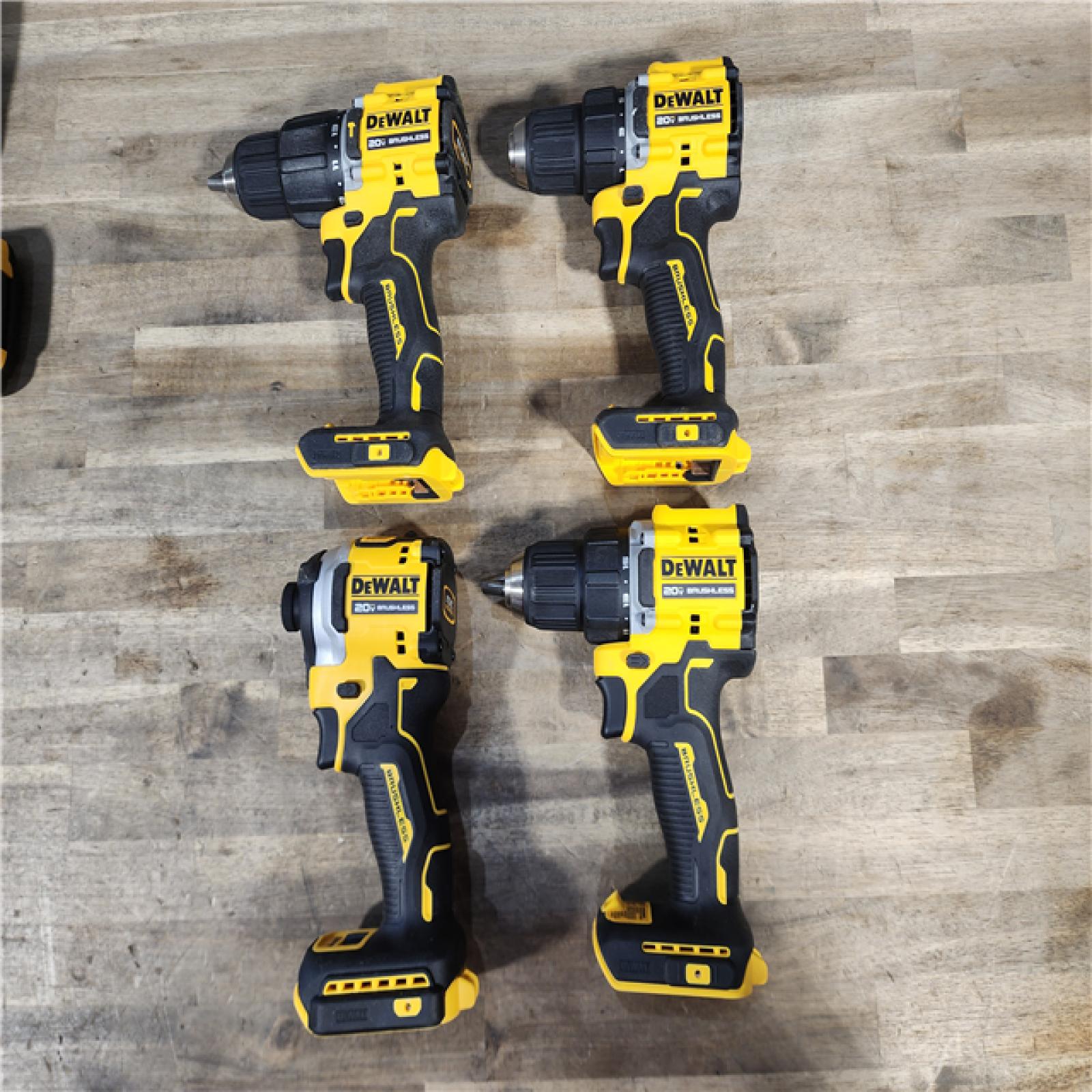 HOUSTON LOCATION - AS-IS DEWALT 4 TOOL COMBO KIT W/ (2) BATTERY & CHARGER