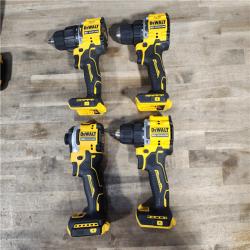 HOUSTON LOCATION - AS-IS DEWALT 4 TOOL COMBO KIT W/ (2) BATTERY & CHARGER