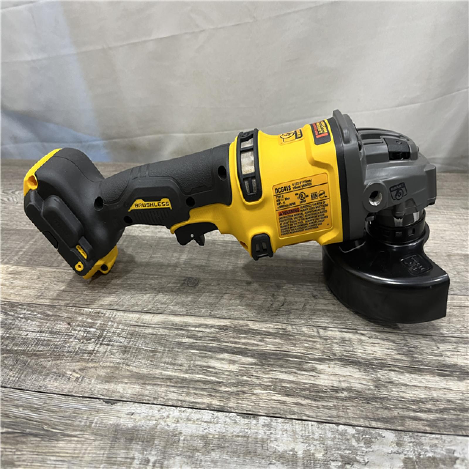 AS-IS DEWALT FLEXVOLT 60V MAX Cordless Brushless 4.5 in. to 6 in. Small Angle Grinder with Kickback Brake (Tool Only)