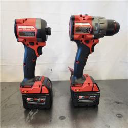 AS-IS- Milwaukee FUEL 18V Lithium-Ion Brushless Cordless Hammer Drill and Impact Driver Combo Kit