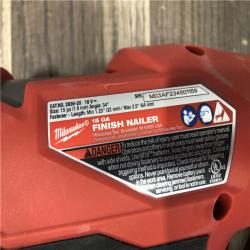 AS-IS Milwaukee FUEL 18-Volt Lithium-Ion Brushless Cordless Gen II 15-Gauge Angled Finish Nailer (Tool-Only)