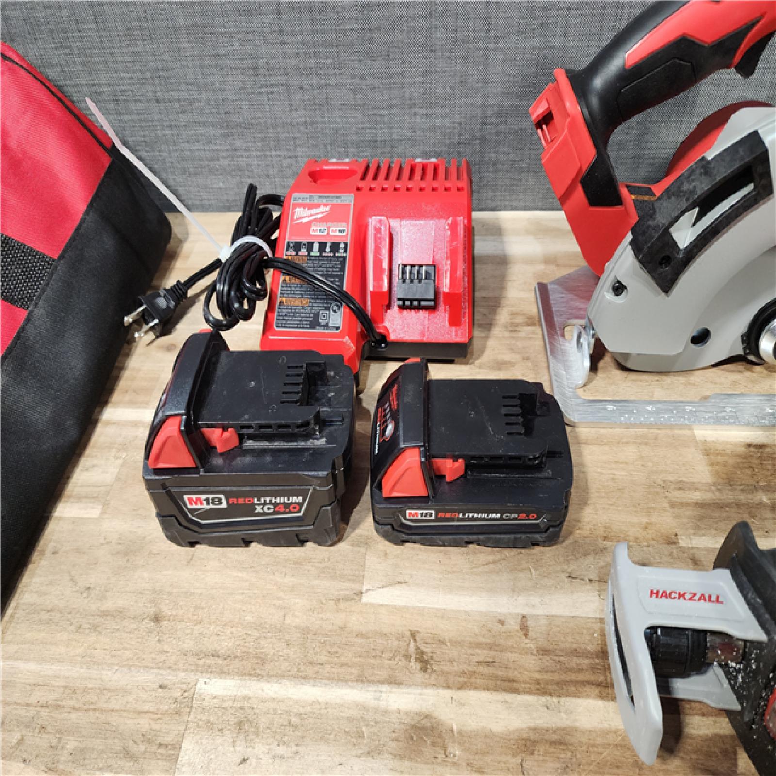 HOUSTON LOCATION - AS-IS Milwaukee M18 18-Volt Lithium-Ion Brushless Cordless 4-Tool Combo Kit