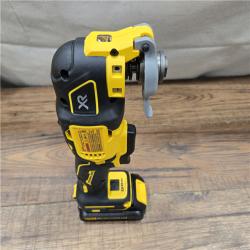 AS-IS DEWALT Cordless Brushless 3-Speed Oscillating Multi Tool with (1) 20V 1.5Ah Battery and Charger