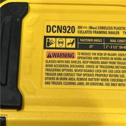 AS-IS DEWALT 20-Volt 21° Cordless Framing Nailer Kit