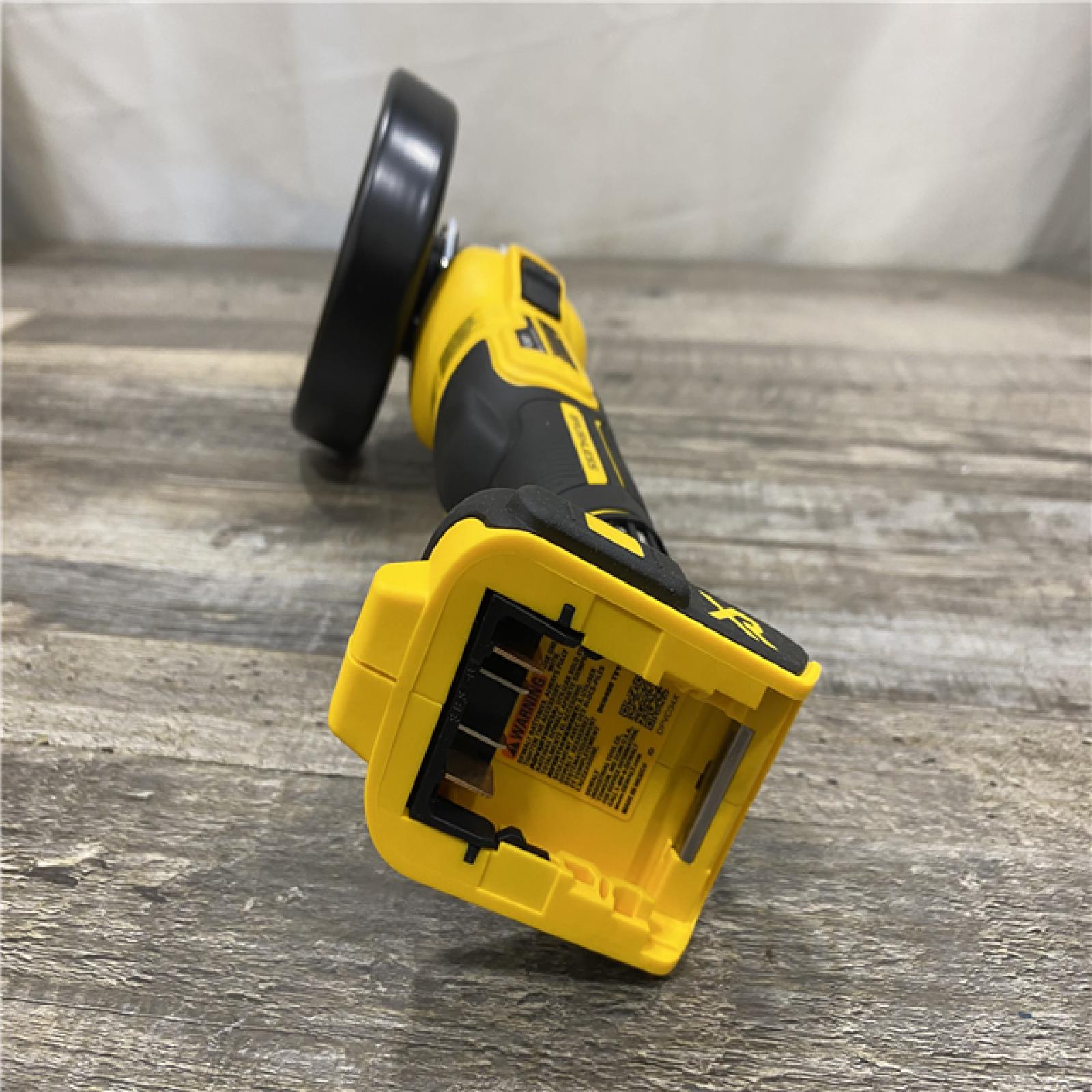 AS-IS- DEWALT 20V MAX XR Cordless Brushless 4.5 in. Slide Switch Small Angle Grinder with Kickback Brake (Tool Only)