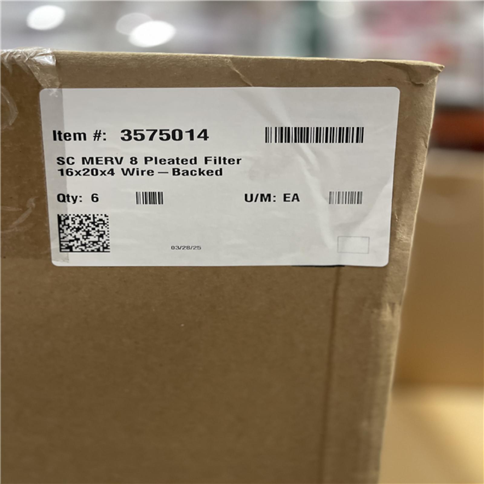 DALLAS LOCATION- 16x20x4 MERV 8 Pleated Air Filter PALLET (102 UNITS)