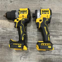 AS-IS DEWALT 20V XR Lithium-Ion Cordless 2-Tool Combo Kit