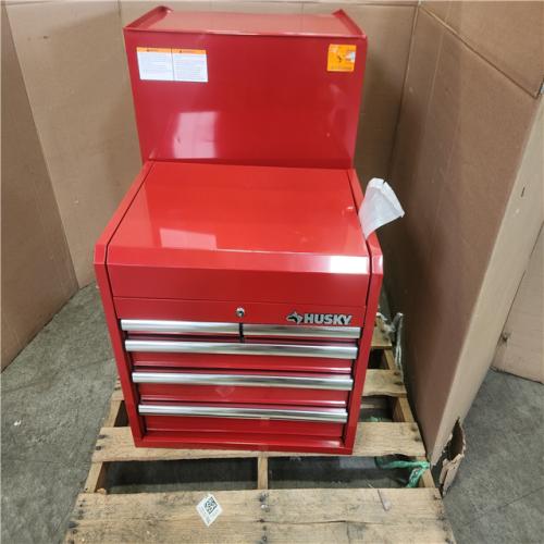 Phoenix Husky Tool Storage 27 in. W x 18 in. D Standard Duty Red Rolling Tool Chest Combo