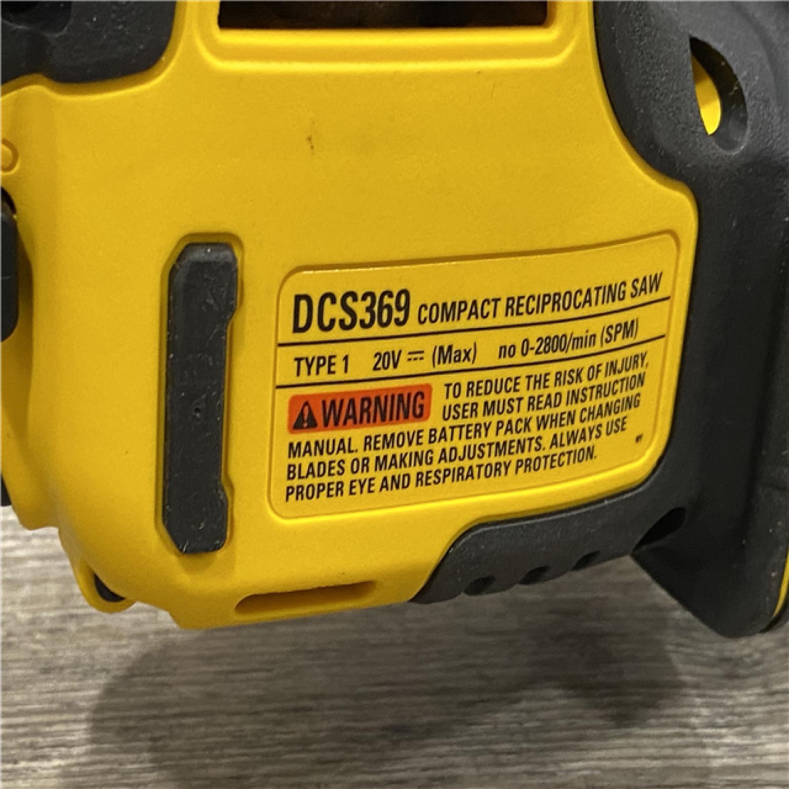 AS-IS DEWALT ATOMIC 20V MAX Cordless Brushless Compact Reciprocating Saw (Tool Only)