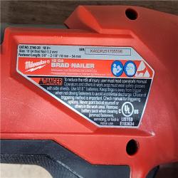 HOUSTON LOCATION - AS-IS Milwaukee  FUEL 18-Volt Lithium-Ion Brushless Cordless Gen II 18-Gauge Brad Nailer (Tool-Only)