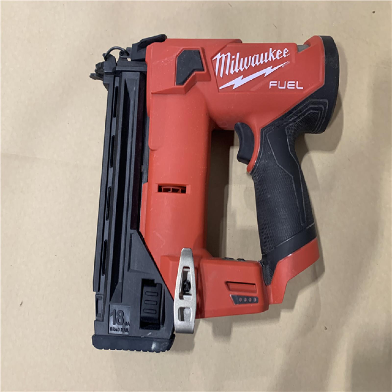 AS-IS - Milwaukee M12 FUEL 18 Gauge Compact Brad Nailer (Tool-Only)