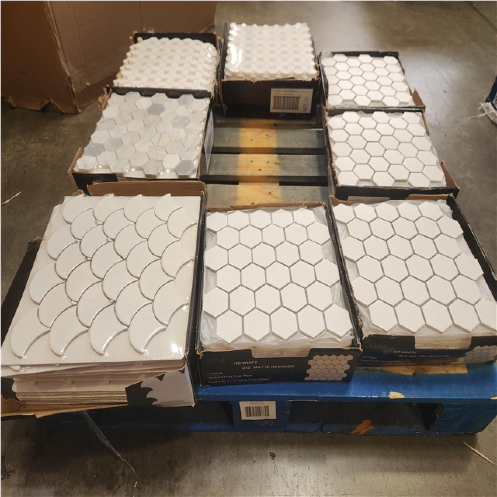 Phoenix AS-IS Mixed MSI Mosaic Floor and Wall Tile Pallet (8-Boxes)
