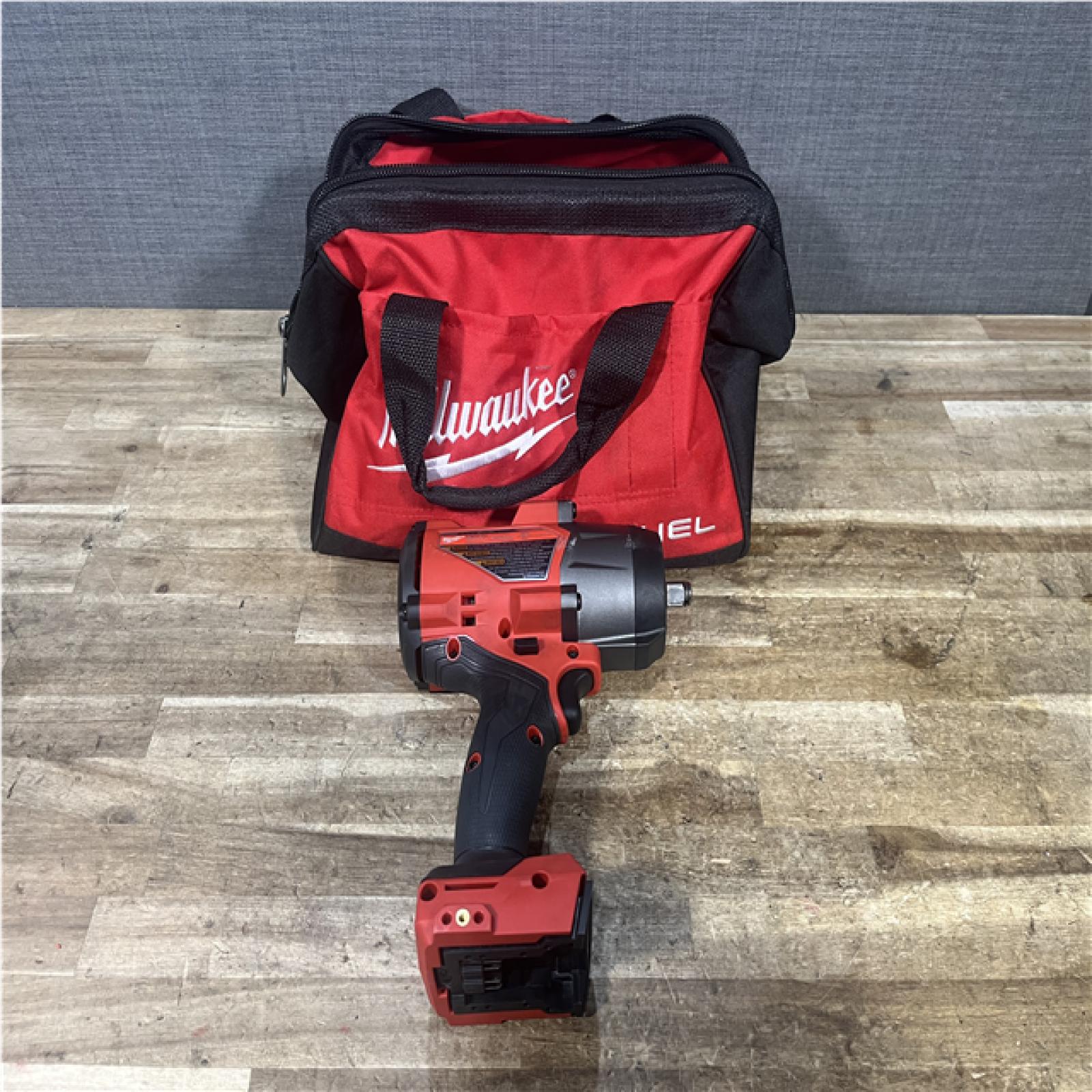 Houston Location AS-IS Milwaukee FUEL 18V Lithium-Ion Brushless Cordless 1/2 in. Impact Wrench with Friction Ring (Tool-Only)