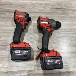 AS-IS Milwaukee FUEL 18V Lithium-Ion Brushless Cordless Hammer Drill and Impact Driver Combo Kit