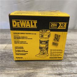 NEW - DEWALT 20V MAX XR Cordless Brushless Fixed Base Compact Router (Tool Only)