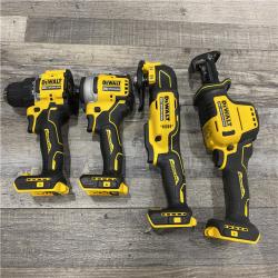 AS-IS DEWALT ATOMIC 20-Volt Lithium-Ion Cordless Brushless Combo Kit (4-Tool)
