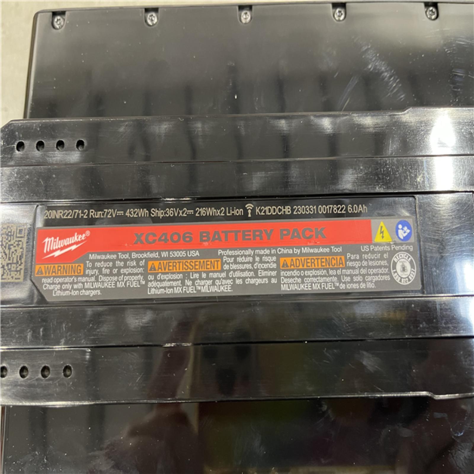 DALLAS LOCATION- NEW!- Milwaukee MX FUEL Lithium-Ion REDLITHIUM XC406 Battery Pack