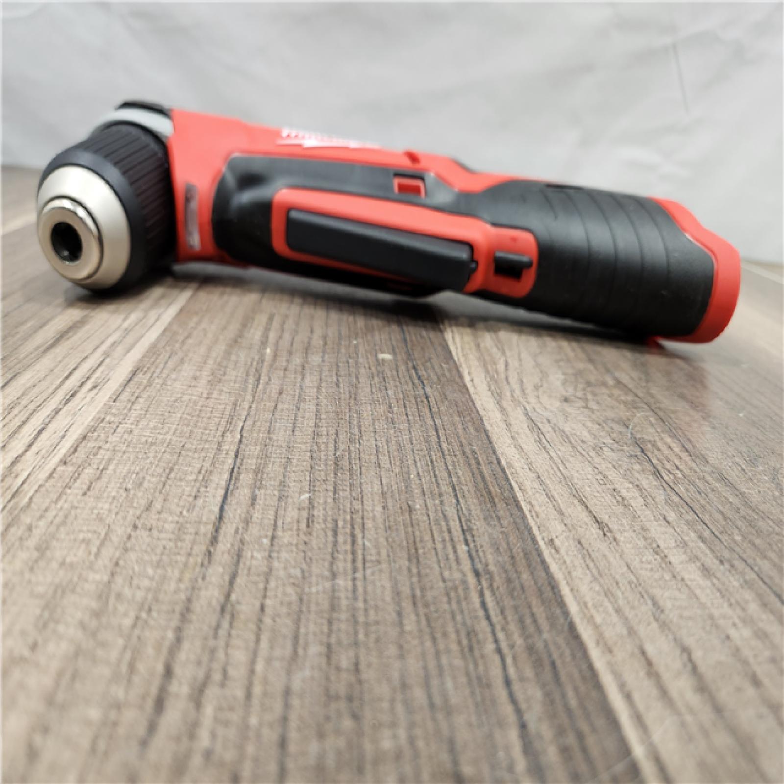AS-IS - Milwaukee M12 12-Volt Lithium-Ion Cordless 3/8 in. Right Angle Drill (Tool-Only)