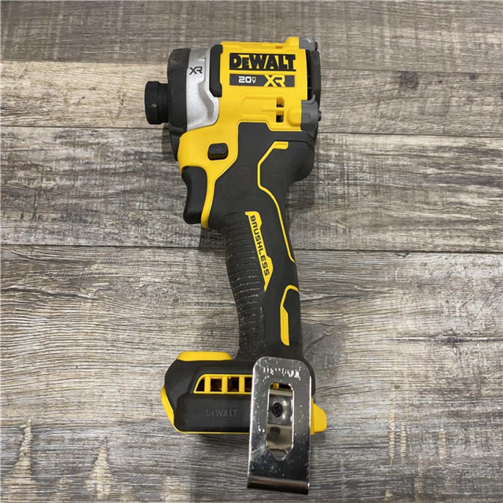 AS-IS DEWALT 20V MAX XR Lithium-Ion Brushless Cordless 3-Speed High Torque 1/4 in. Impact Driver Kit