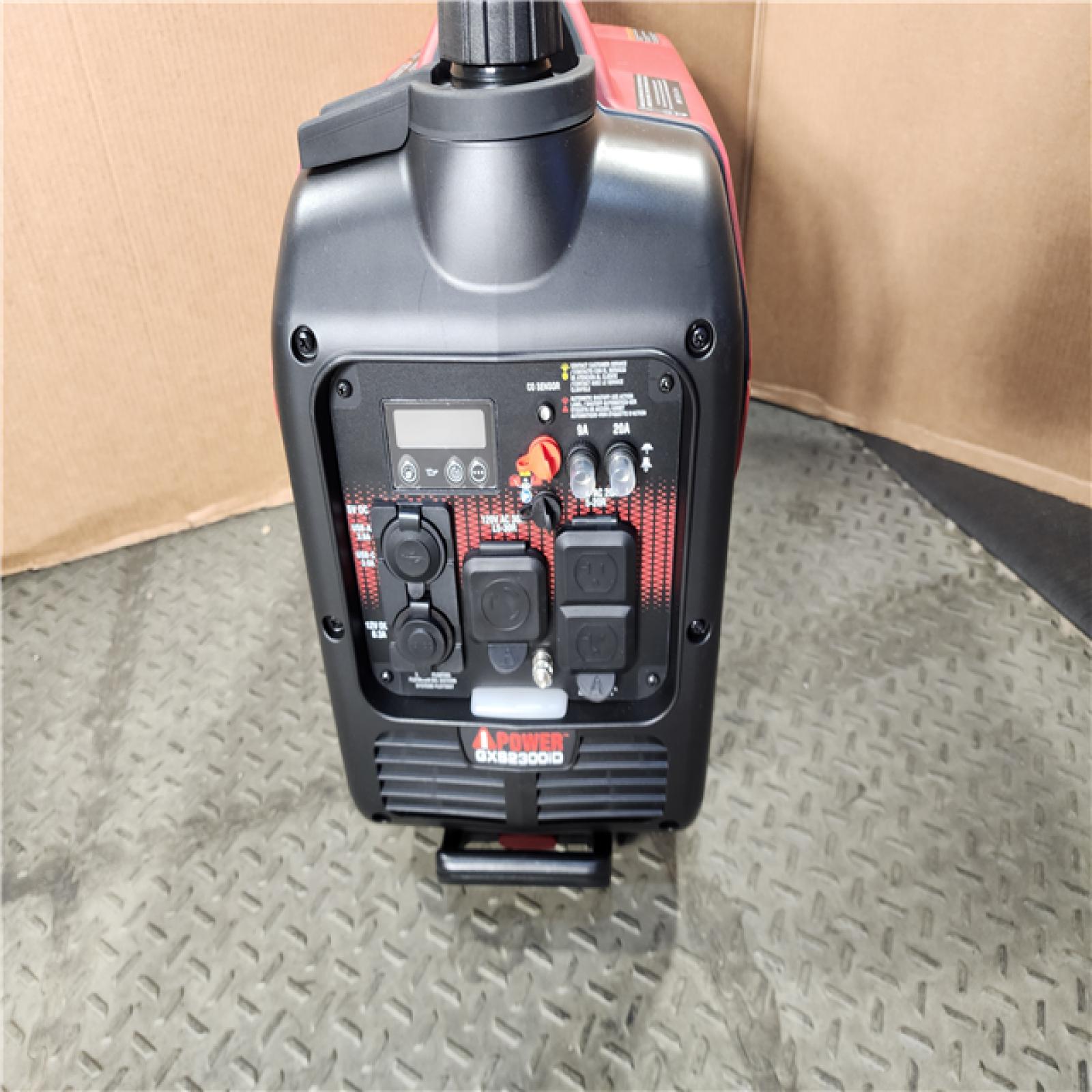 HOUSTON LOCATION - AS-IS iPOWER 2300-Watt Recoil Start Gas Propane Powered Ultra Light-Weight Inverter Generator 80cc OHV Engine and CO Sensor Shutdown