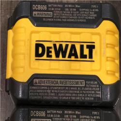 AS-IS DEWALT FLEXVOLT 20V/60V MAX Lithium-Ion 6.0Ah Battery Pack (2 Pack)