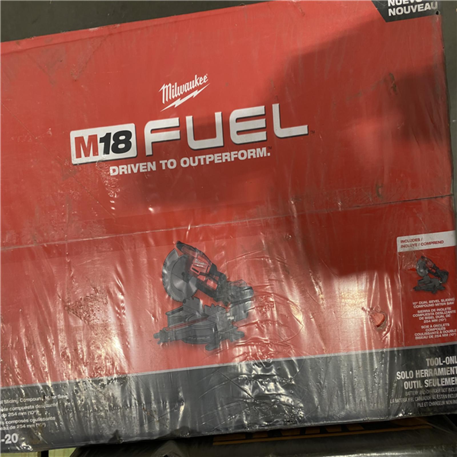 NEW- Milwaukee Tool 10 Double Bevel Sliding Miter Saw