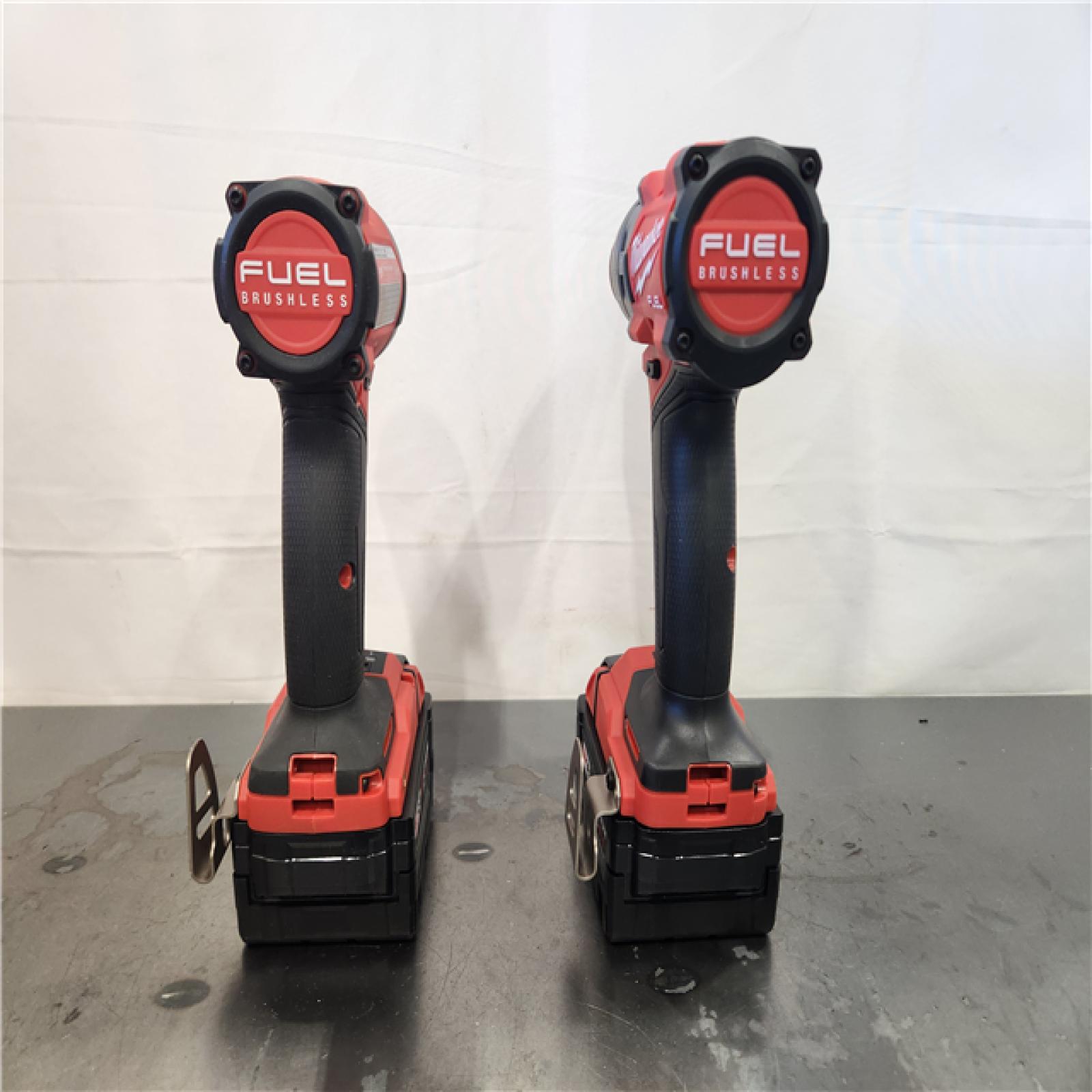 AS-IS- Milwaukee FUEL 18V Lithium-Ion Brushless Cordless Hammer Drill and Impact Driver Combo Kit