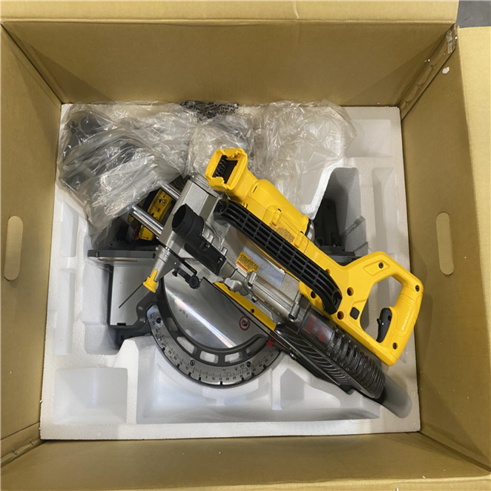 As-Is- DEWALT 60V Lithium-Ion 12 in. Cordless Sliding Miter Saw Kit with 9.0Ah Battery Pack