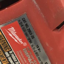 AS-IS Milwaukee 2953-20 18V Lithium-Ion Cordless 1/4 Hex Impact Driver (Tool-Only)