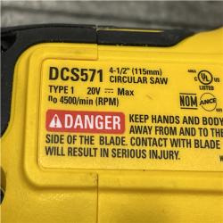 AS-IS DEWALT ATOMIC 20V MAX Cordless Brushless 4-1/2 in. Circular Saw (Tool Only)