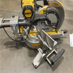 As-Is-DEWALT 15 Amp Corded 12 in. Double Bevel Sliding Compound Miter Saw