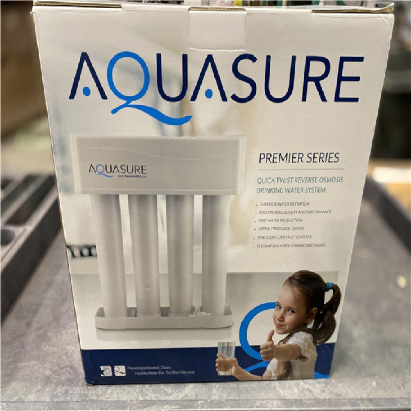 NEW! - Aquasure Premier Advanced Series 4-stage Reverse Osmosis Water Filtration System with Chrome Faucet