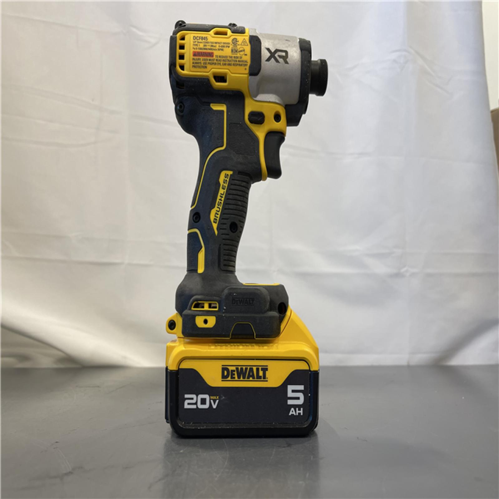 AS-IS - DEWALT 20V MAX XR Lithium-Ion Brushless Cordless 1/4 3-Speed Impact Driver Kit