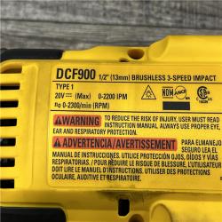 AS-IS DEWALT 20V MAX Lithium-Ion Cordless 1/2 in. Impact Wrench Kit