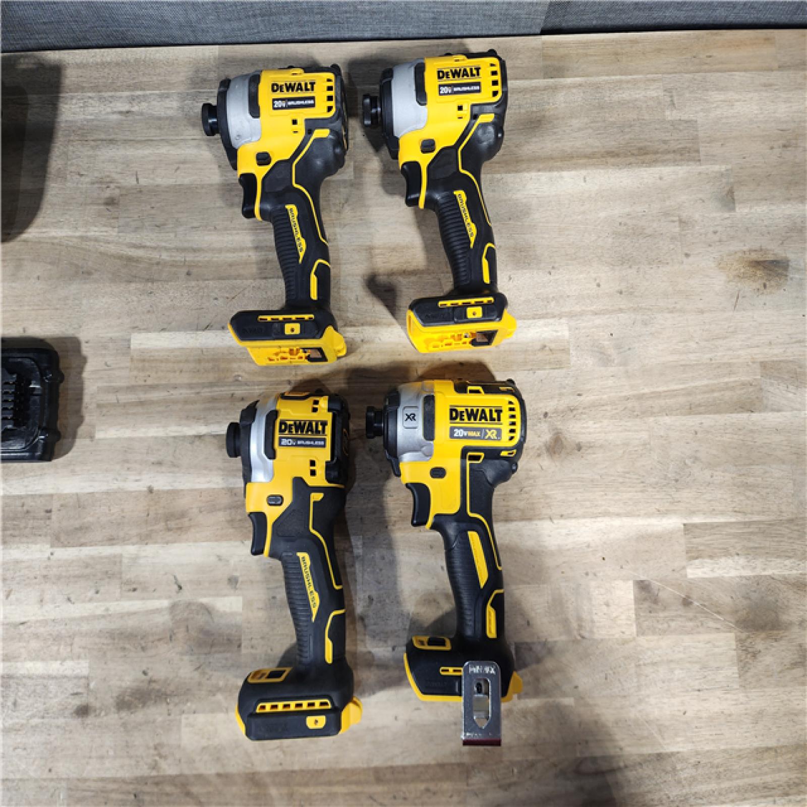 HOUSTON LOCATION - AS-IS DEWALT 4 TOOL COMBO KIT W/ (2) BATTERY & CHARGER