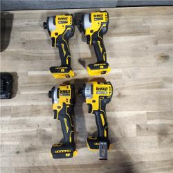 HOUSTON LOCATION - AS-IS DEWALT 4 TOOL COMBO KIT W/ (2) BATTERY & CHARGER