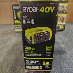 Phoenix NEW RYOBI 40V 300-Watt Portable Battery Inverter Power Source and 40V Battery Charger 4-Pack (Tool Only)