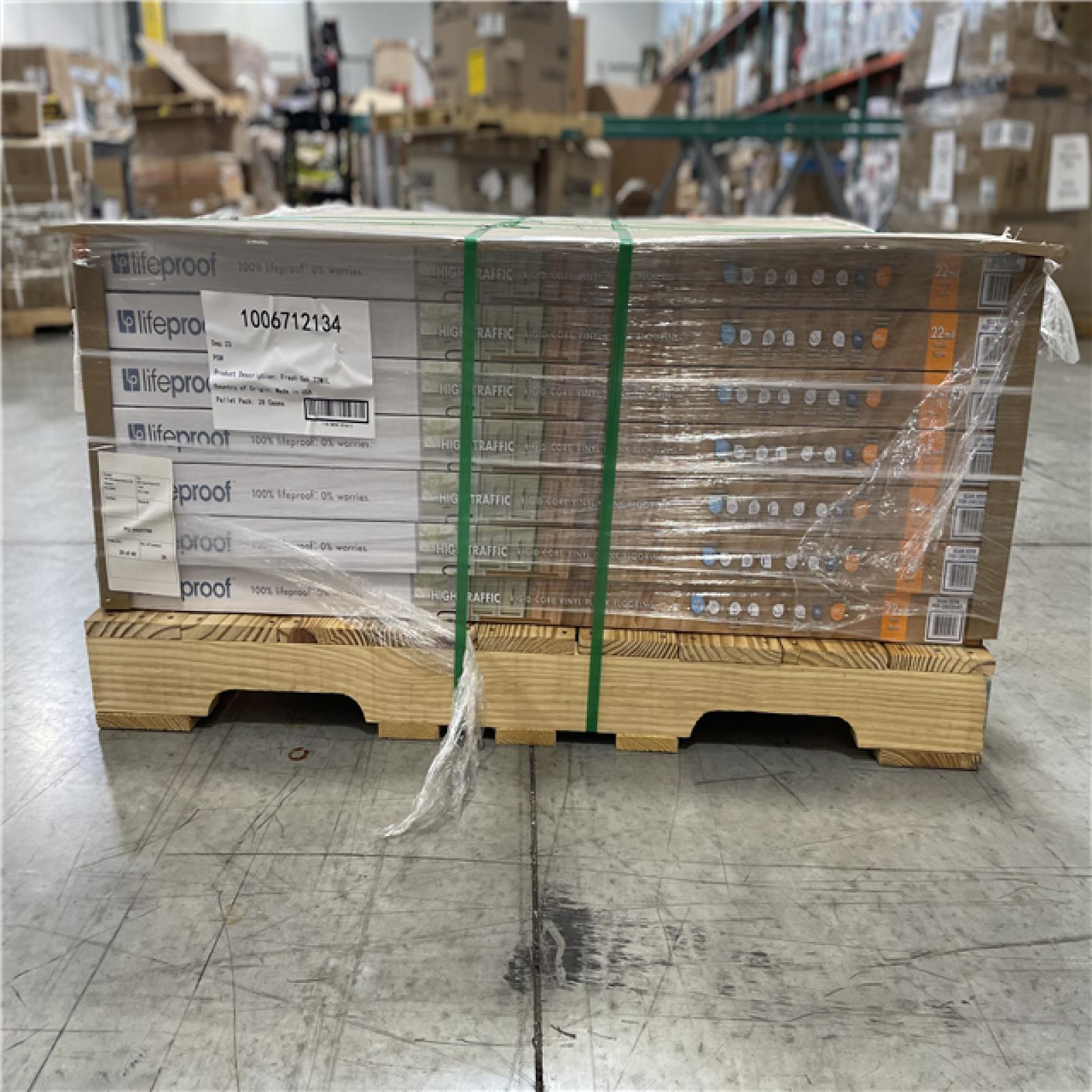 DALLAS LOCATION- LIFEPROOF Fresh Oak 22 MIL x 8.7 in. W x 48 in. L Click LocK Luxury Vinyl Flooring (22 CASES)