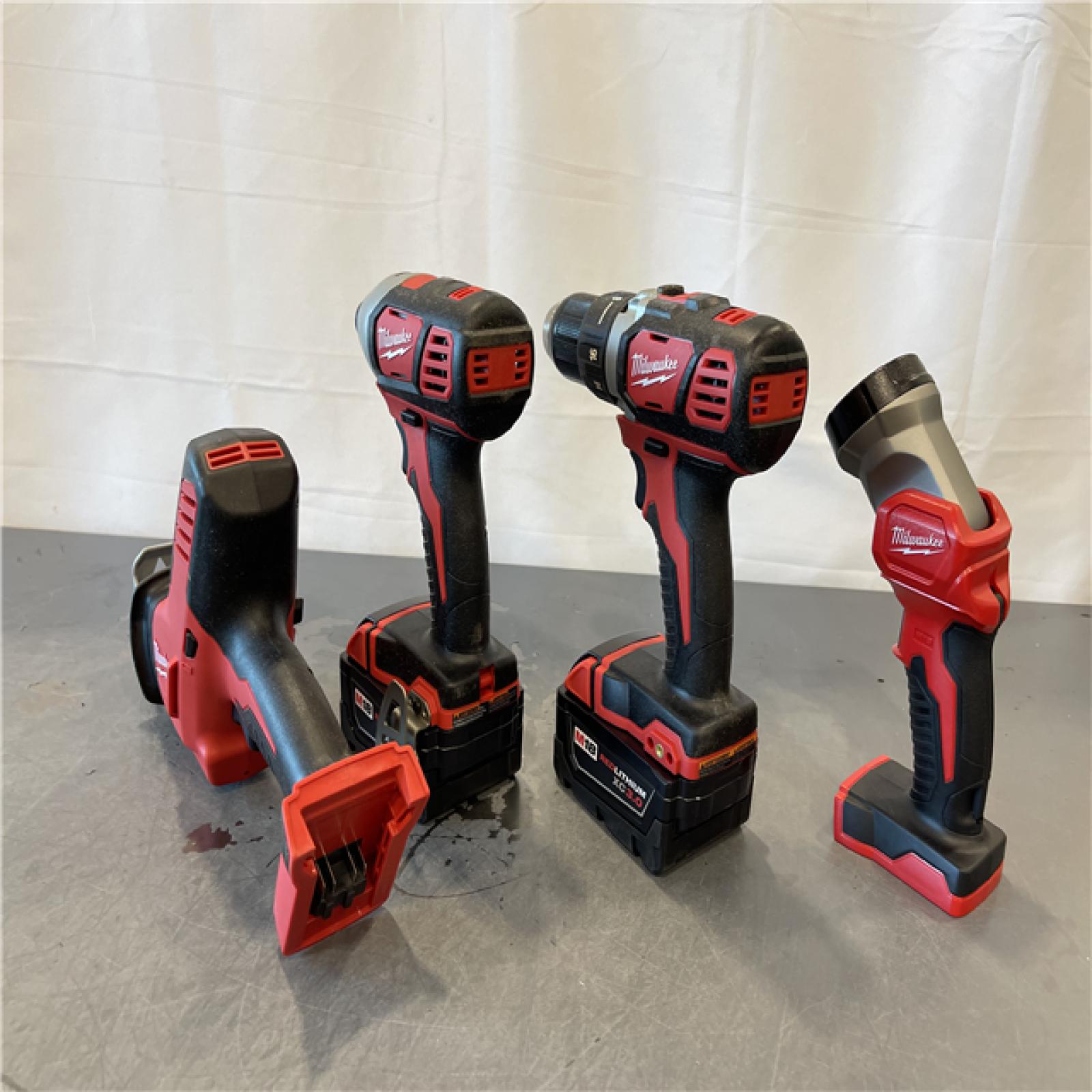 AS-IS - Milwaukee M18 18-Volt Lithium-Ion Cordless Combo Kit 7-Tool Kit