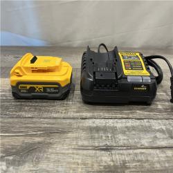 AS-IS DEWALT 20V MAX XR POWERSTACK Lithium-Ion Battery Starter Kit with 3.5Ah Battery and Charger