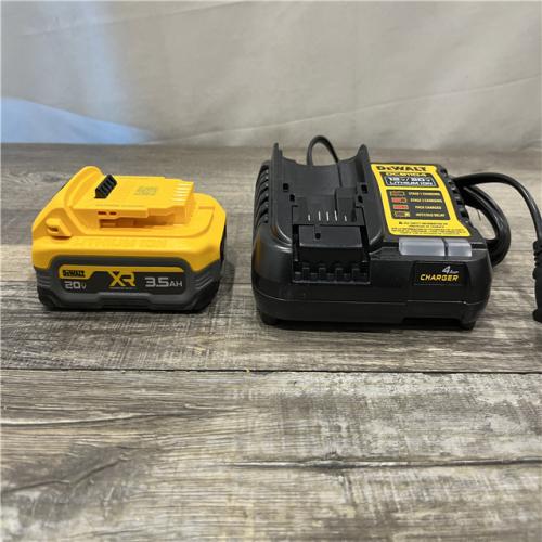 AS-IS DEWALT 20V MAX XR POWERSTACK Lithium-Ion Battery Starter Kit with 3.5Ah Battery and Charger