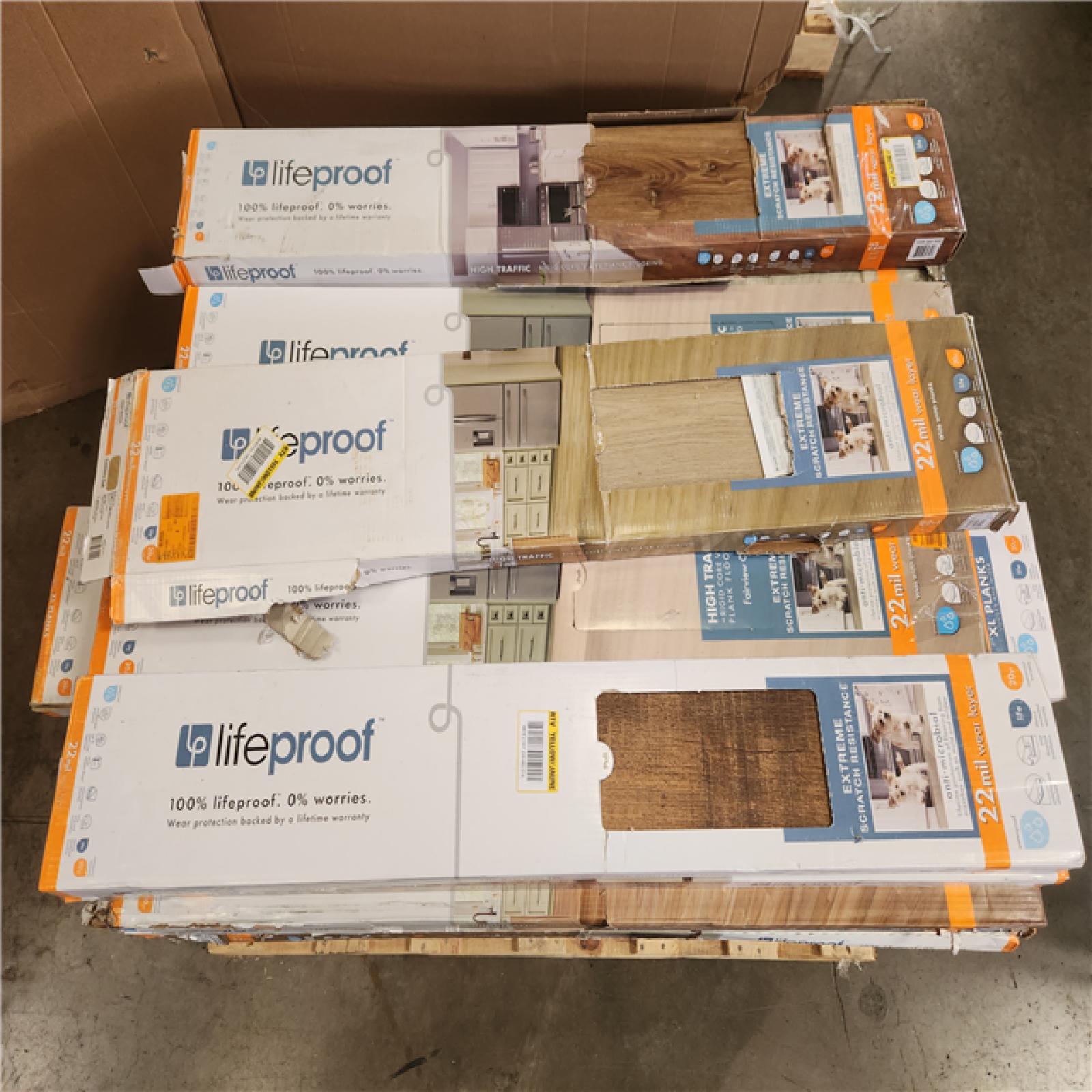 Phoenix Mixed Lifeproof Click Lock Waterproof Luxury Vinyl Plank Flooring Pallet (39-Boxes)